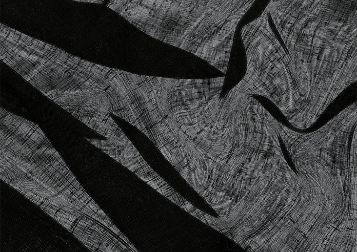 Brescia Voile, Raven Black - Roman Blind - Image 4